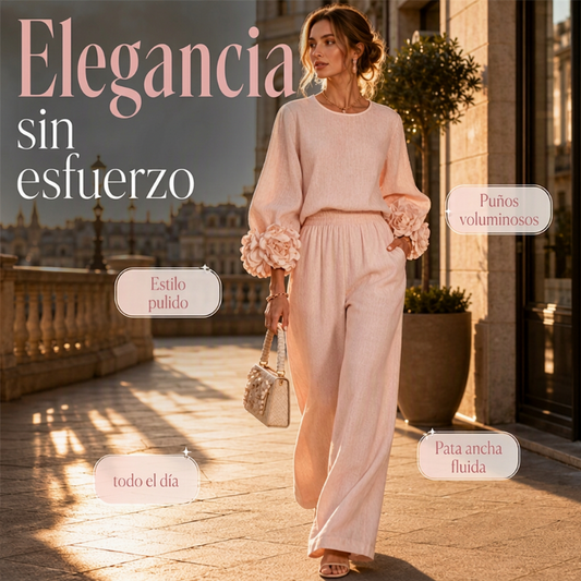 Conjunto de elegancia sin esfuerzo para mujer