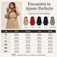 Chaqueta cálida de invierno de media longitud para mujer