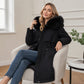 Chaqueta cálida de invierno de media longitud para mujer