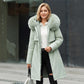 Chaqueta cálida de invierno de media longitud para mujer