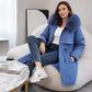 Chaqueta cálida de invierno de media longitud para mujer