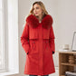 Chaqueta cálida de invierno de media longitud para mujer