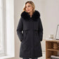 Chaqueta cálida de invierno de media longitud para mujer
