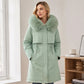 Chaqueta cálida de invierno de media longitud para mujer
