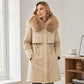 Chaqueta cálida de invierno de media longitud para mujer