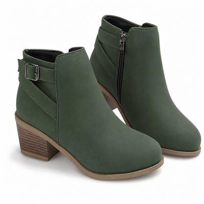 🔥 ¡50% OFF POR TIEMPO LIMITADO! 👢 Botas Cortas Mujer de Plataforma con Hebilla – Cómodas, Estables y con Estilo Moderno ✨