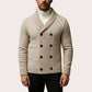 🔥 ¡50% OFF POR TIEMPO LIMITADO! 🧥 Cárdigan Hombre de Punto con Cuello Chal y Doble Botonadura – Elegante, Cómodo y Versátil ✨