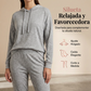 Conjunto de chándal casual de 2 piezas de color liso para mujer