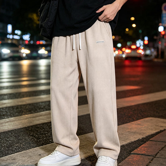 Pantalones de pana rectos holgados para hombre