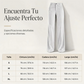 Pantalones de pierna ancha holgados y casuales de cintura alta para mujer