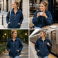 Chaqueta vaquera holgada para mujer