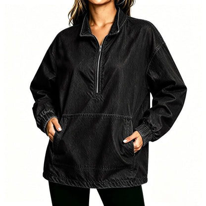 Chaqueta vaquera holgada para mujer