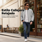 Chaqueta bomber ligera informal para hombre