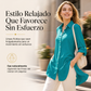 Camisa formal de satén de color liso para mujer con botones y mangas de diseño moderno
