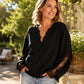 Top para mujer con escote en V y detalle de encaje