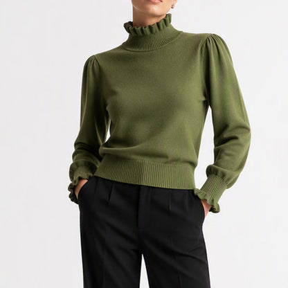 🔥 ¡50% OFF POR TIEMPO LIMITADO! 👚 Top de Punto Elegante para Mujer con Volantes – Cómodo, Femenino y Sofisticado ✨