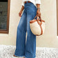 🔥 ¡50% OFF POR TIEMPO LIMITADO! 👖 Vaqueros de Pata Recta para Mujer – Talle Alto, Elásticos y Elegantes para Todo el Día ✨