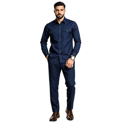 🔥 ¡50% OFF POR TIEMPO LIMITADO! 👔 Conjunto Hombre de Camisa y Pantalón – Elegante, Cómodo y Perfecto para Cualquier Ocasión ✨