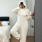 🔥 ¡50% OFF POR TIEMPO LIMITADO! 🧸 Pijama Enterizo Mujer con Capucha de Orejas – Súper Cálido, Suave y Adorable para Invierno ✨