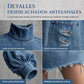 Minivestido de mezclilla de cuello alto oversize para mujer