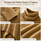 Chal de punto elegante para mujer, de color sólido, corte holgado, capa versátil