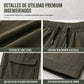 Pantalones cargo casuales de verano para hombre con cordón