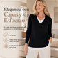 🔥 ¡50% OFF POR TIEMPO LIMITADO! 👚 Jersey Elegante de Doble Capa para Mujer – Cómodo, Favorecedor y Fácil de Combinar ✨