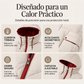 Abrigo acolchado con capucha de longitud media-larga para mujer