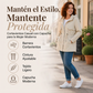 Chaqueta casual cálida de longitud media con capucha para mujer