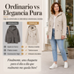 Chaqueta casual cálida de longitud media con capucha para mujer