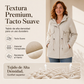 Chaqueta casual cálida de longitud media con capucha para mujer