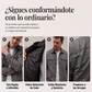 Chaqueta de hombre de ante sintético con patrón de tablero de ajedrez
