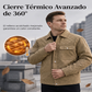 Chaqueta de hombre de ante sintético con patrón de tablero de ajedrez
