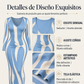 Vestido de corte entallado y manga larga con estampado para mujer