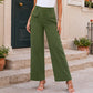 Pantalones de pierna ancha de talle alto para mujer