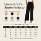 Pantalones de pierna ancha de talle alto para mujer