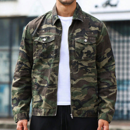 Chaqueta de vaquera masculina para estilo urbano