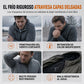 Abrigo de invierno para hombre con forro polar y capucha desmontable