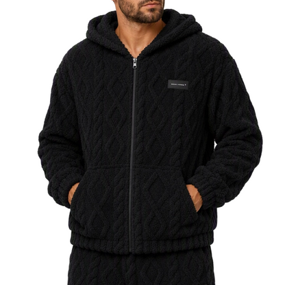 🔥 ¡50% OFF POR TIEMPO LIMITADO! 🧥 Abrigo de Forro Polar Sherpa para Hombre – Cálido, Cómodo y con Estilo Casual ✨
