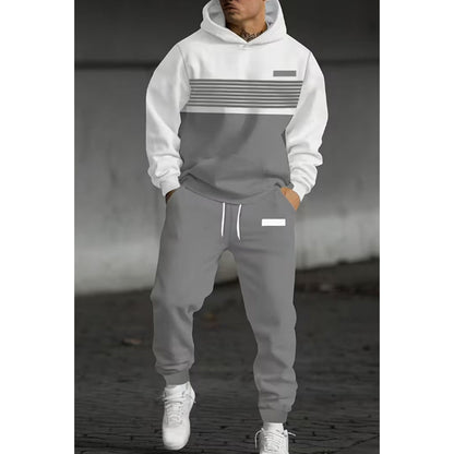 🔥 ¡50% OFF POR TIEMPO LIMITADO! 🧥 Conjunto Deportivo con Capucha para Hombre – Sudadera y Pantalón Cómodo para Diario ✨
