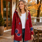 🔥 ¡50% OFF POR TIEMPO LIMITADO! 🍂 Chaqueta Vintage con Capucha y Estampado de Hojas para Mujer – Estilo Único, Cómoda y Perfecta para Otoño ✨