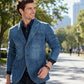 🔥 ¡50% OFF POR TIEMPO LIMITADO! 🧥 Blazer Vaquero Slim Fit para Hombre – Estilo Elegante, Moderno y Casual ✨