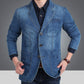 🔥 ¡50% OFF POR TIEMPO LIMITADO! 🧥 Blazer Vaquero Slim Fit para Hombre – Estilo Elegante, Moderno y Casual ✨