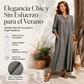 🔥 ¡50% OFF POR TIEMPO LIMITADO! 👗 Vestido Maxi Casual para Mujer – Corte Cómodo, Bolsillos Prácticos y Estilo Elegante ✨