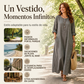 🔥 ¡50% OFF POR TIEMPO LIMITADO! 👗 Vestido Maxi Casual para Mujer – Corte Cómodo, Bolsillos Prácticos y Estilo Elegante ✨