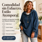 🔥 ¡50% OFF POR TIEMPO LIMITADO! 👖 Sudadera Vaquera con Capucha para Mujer – Estilo Casual, Cómoda y Moderna ✨
