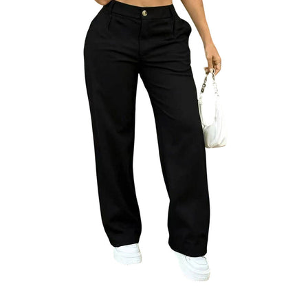🔥 ¡50% OFF POR TIEMPO LIMITADO! 👖 Pantalones Rectos de Talle Alto para Mujer – Corte Elegante, Cómodo y Estilo Profesional ✨