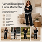 🔥 ¡50% OFF POR TIEMPO LIMITADO! 👗 Conjunto de Cuello en V y Pantalón de Pierna Ancha para Mujer – Elegante, Cómodo y Sofisticado ✨