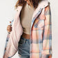 🔥 ¡50% OFF POR TIEMPO LIMITADO! 🧥 Chaqueta de Cuadros con Capucha para Mujer – Estilo Invernal, Cálida y Moderna ✨