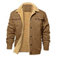 🔥 ¡50% OFF POR TIEMPO LIMITADO! 🧥 Chaqueta Cargo Sherpa Casual para Hombre – Cálida, Funcional y Estilo Outdoor ✨